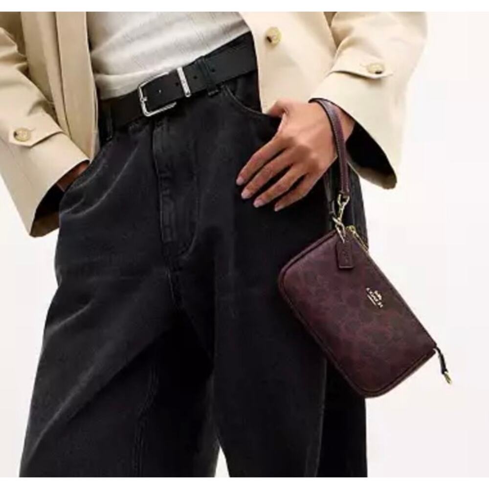 Coach Nolita in Signature Canvas Black Currant NWT - Picture 5 of 5